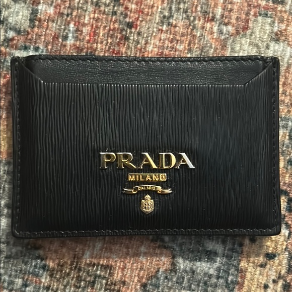 Prada Black Card Holder - Picture 1 of 4